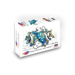 Rainbow Puzzle Sea Turtle