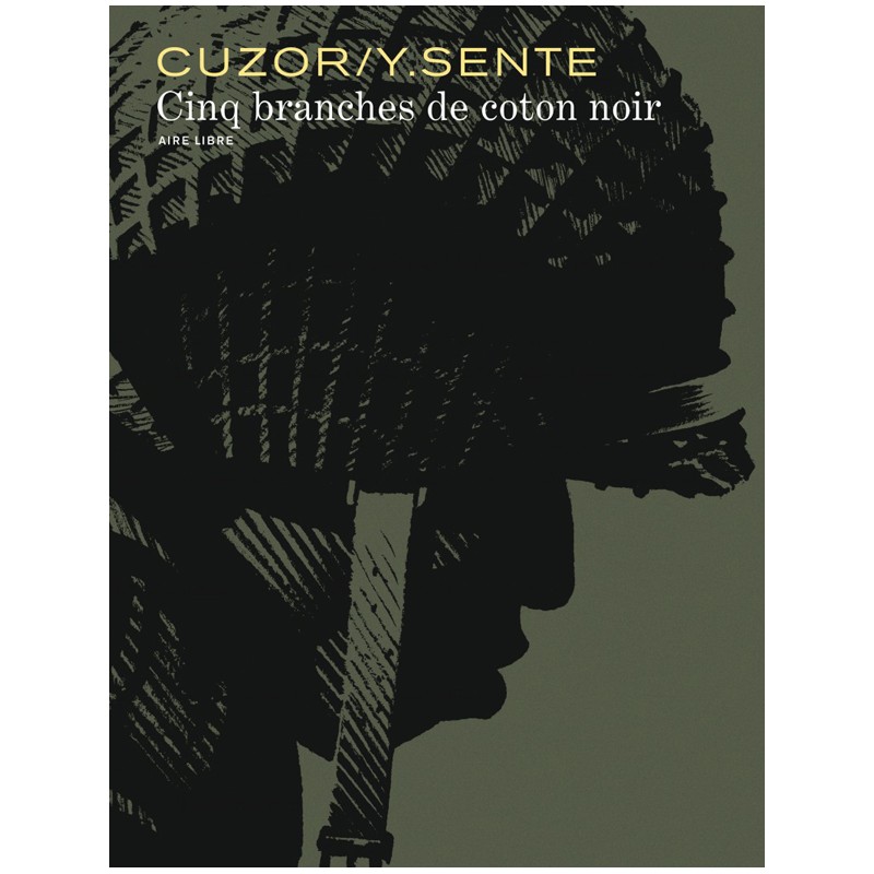 5 branches de coton noir