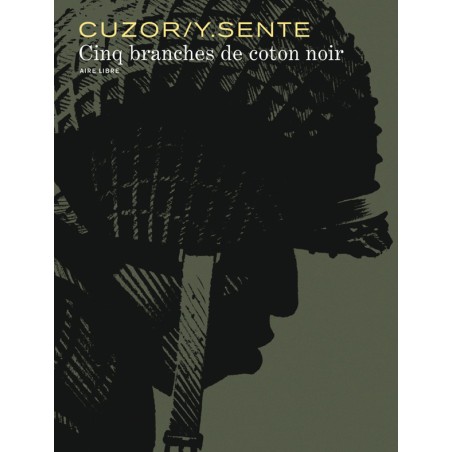 5 branches de coton noir